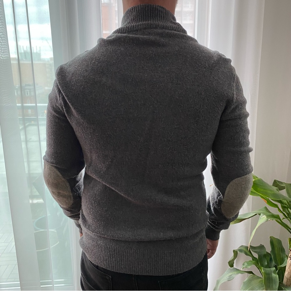 Men’s Zip Up Wool-mix Sweater Size S - Picture 4 of 8